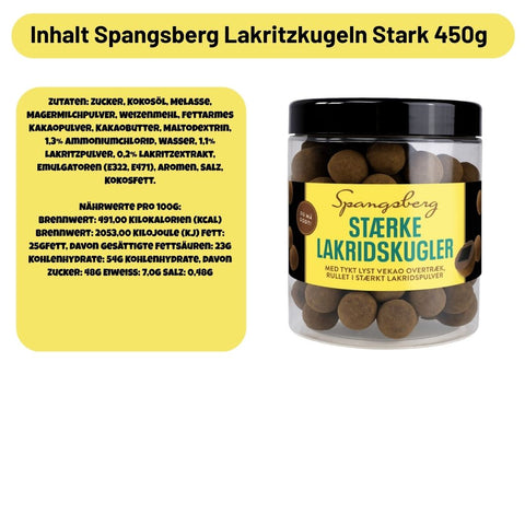 Spangsberg Lakridskugler Stark 450g