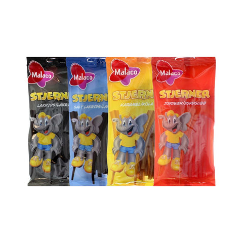 12x Malaco Stjerner Mix 92g