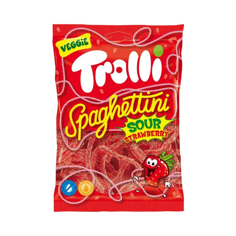 Trolli Spaghettini sour Strawberry 100g